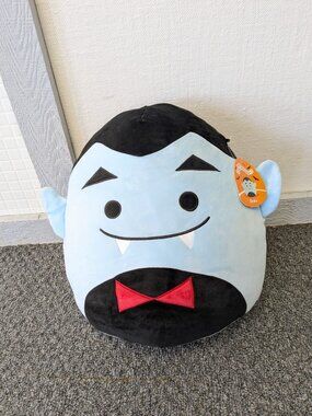 Blue Squishmallow 18" Plush Soft Stuffed Animal Drake The Vampire Halloween